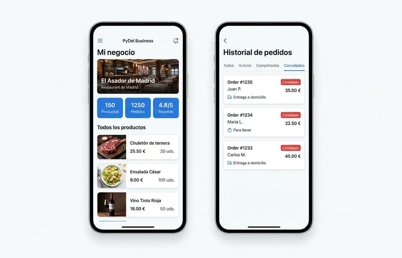 App PyDel Go para negocios
